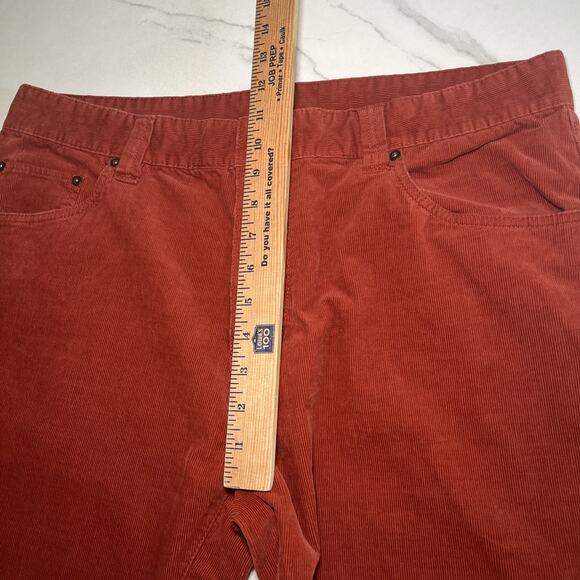 Prana Corduroy Pants Mens 38x32 (37x29) Rust Straight Leg Stretch Outdoors EUC - Picture 9 of 13